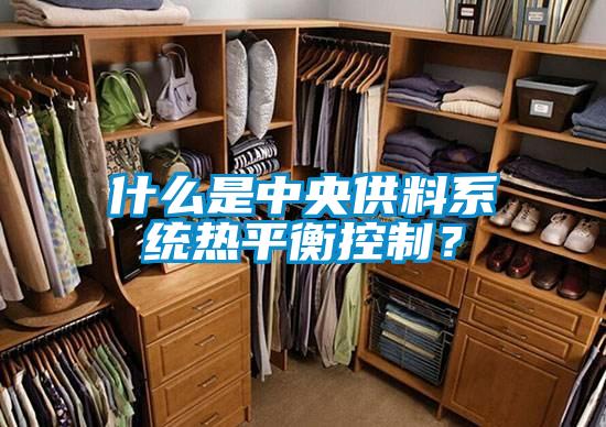 什么是中央供料系統(tǒng)熱平衡控制？