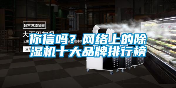 你信嗎？網(wǎng)絡(luò)上的除濕機(jī)十大品牌排行榜