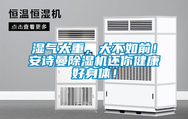 濕氣太重，大不如前！安詩曼除濕機還你健康好身體！