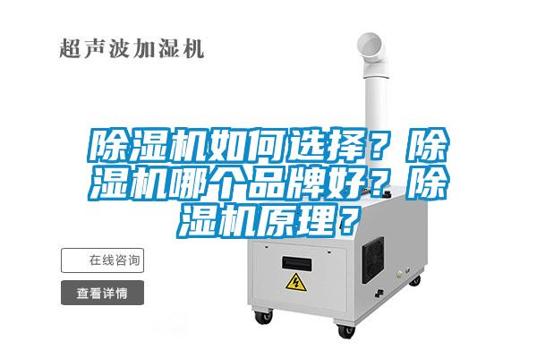 除濕機如何選擇？除濕機哪個品牌好？除濕機原理？