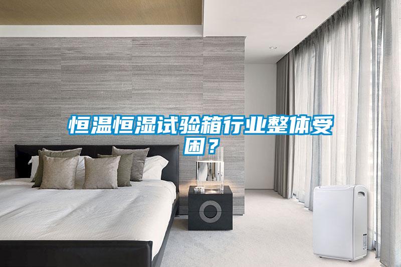恒溫恒濕試驗(yàn)箱行業(yè)整體受困？