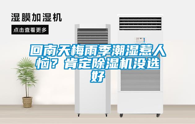 回南天梅雨季潮濕惹人惱？肯定除濕機(jī)沒選好