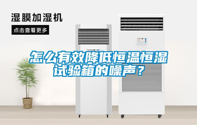 怎么有效降低恒溫恒濕試驗(yàn)箱的噪聲？