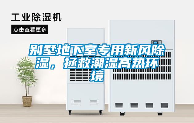 別墅地下室專用新風(fēng)除濕，拯救潮濕高熱環(huán)境