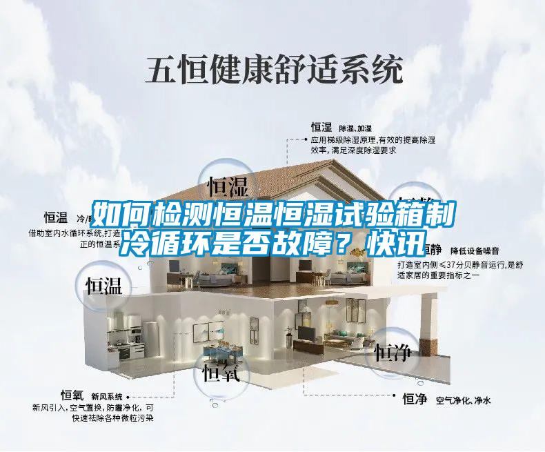 如何檢測恒溫恒濕試驗箱制冷循環(huán)是否故障？快訊