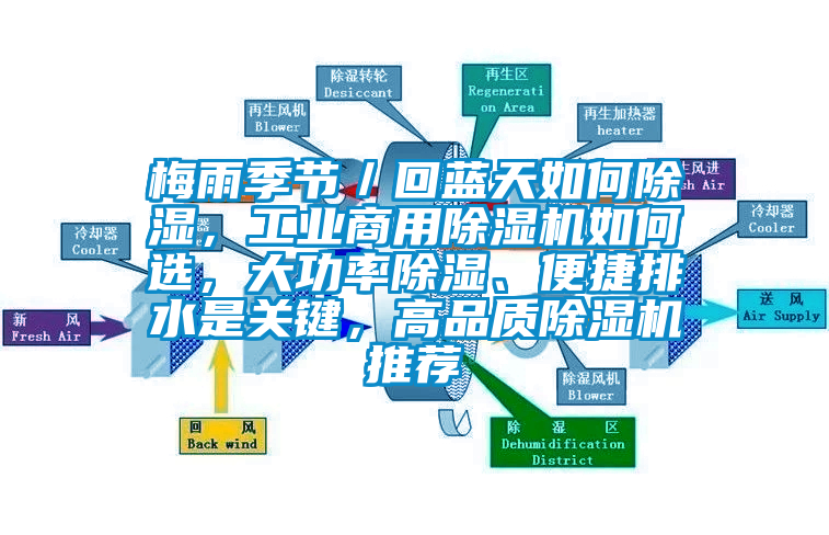 梅雨季節(jié)／回藍天如何除濕，工業(yè)商用除濕機如何選，大功率除濕、便捷排水是關鍵，高品質除濕機推薦