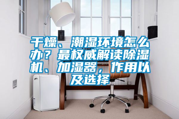 干燥、潮濕環(huán)境怎么辦？最權(quán)威解讀除濕機(jī)、加濕器，作用以及選擇