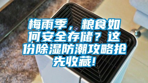 梅雨季，糧食如何安全存儲？這份除濕防潮攻略搶先收藏!