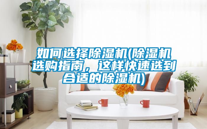 如何選擇除濕機(jī)(除濕機(jī)選購(gòu)指南，這樣快速選到合適的除濕機(jī))