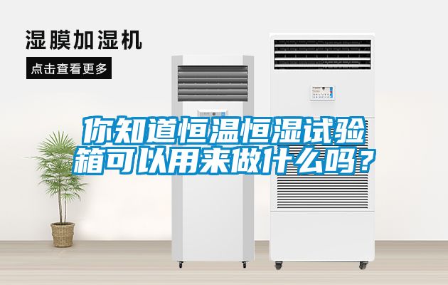 你知道恒溫恒濕試驗(yàn)箱可以用來做什么嗎？